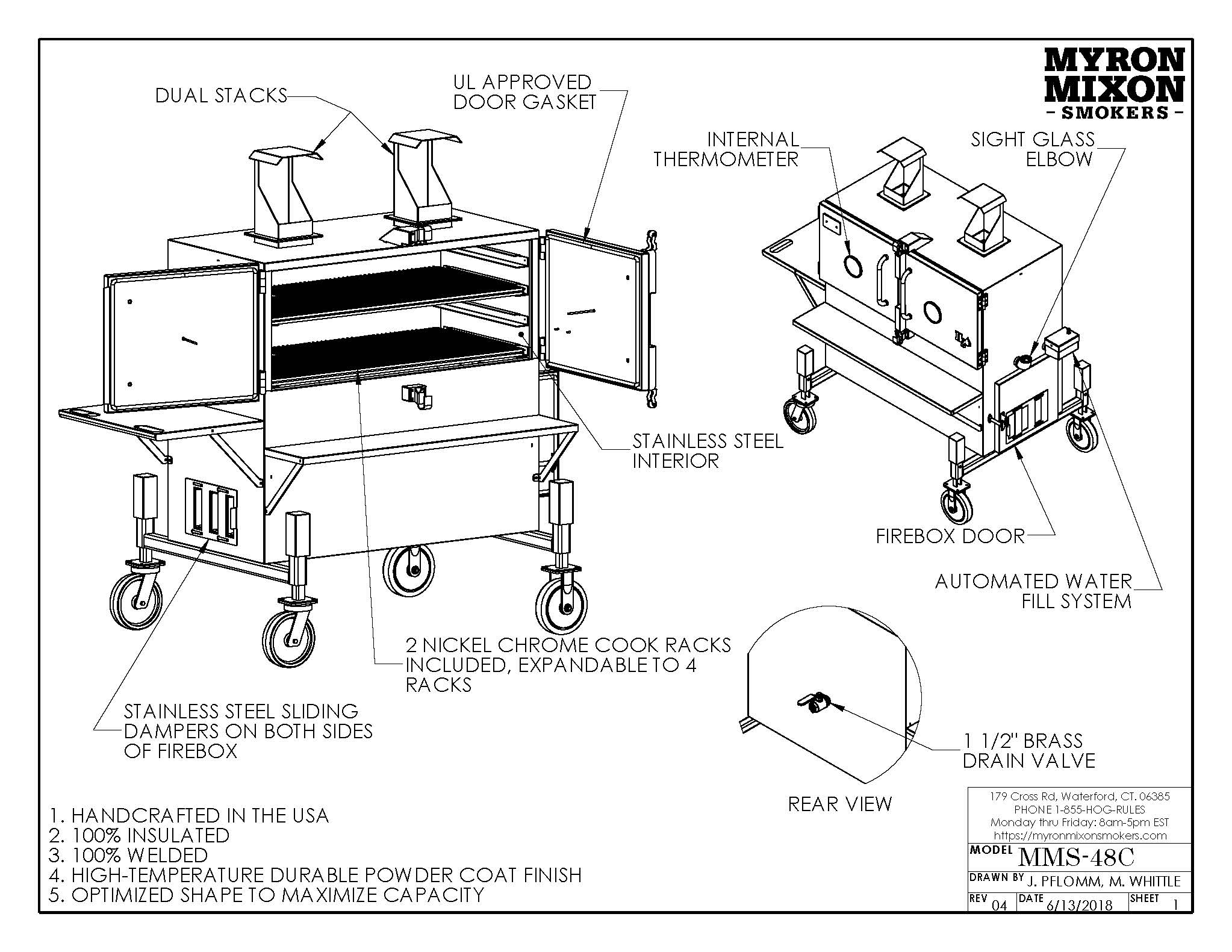H2O Water Smoker - MMS-48