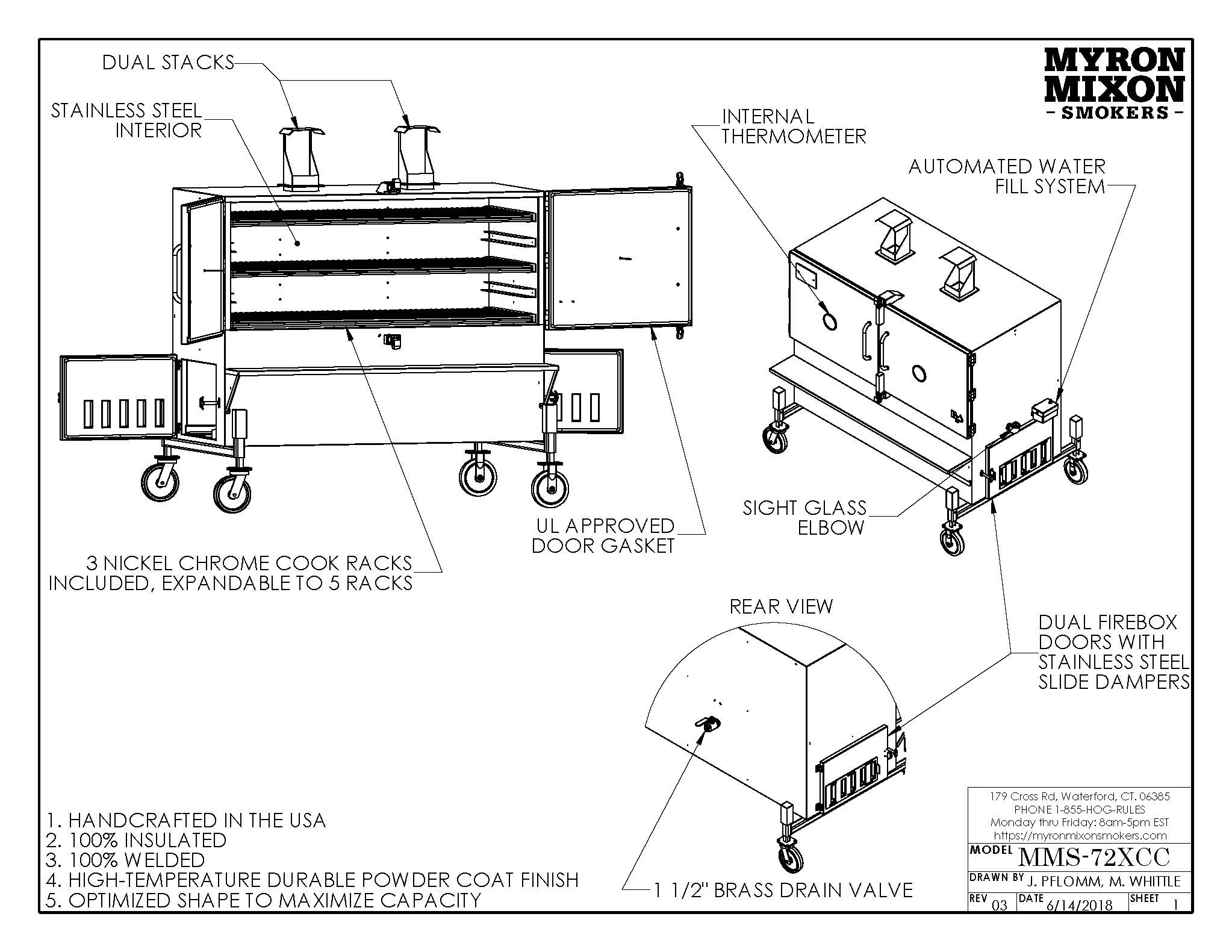 H2O Smoker - MMS-72XC