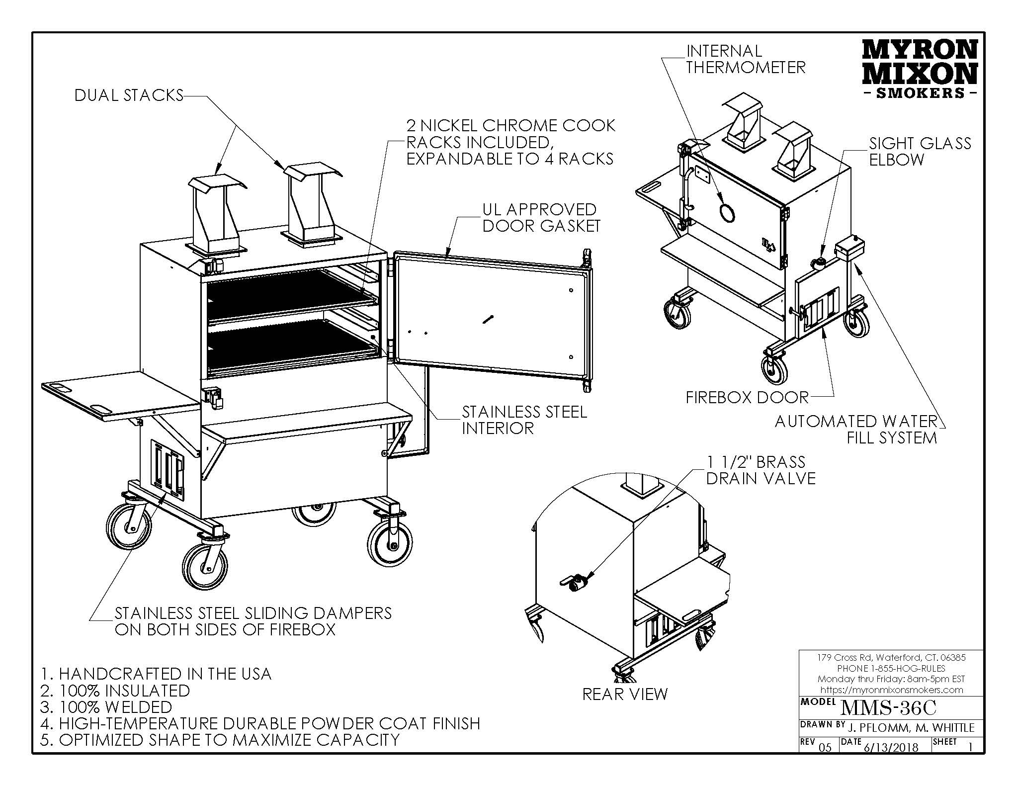 H2O Water Smoker - MMS-36